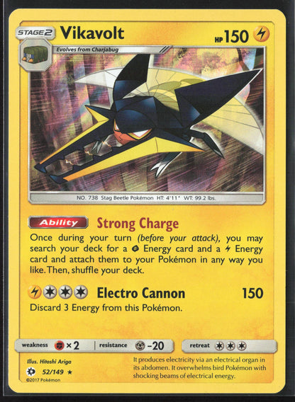 SM Base Set #52/149 Vikavolt Holo 22263