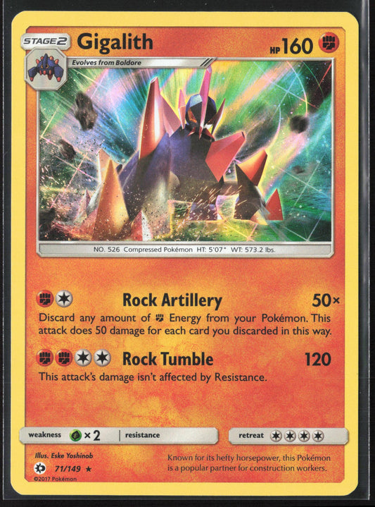 SM Base Set #71/149 Gigalith Holo 22265