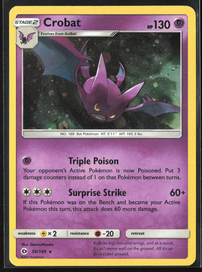 SM Base Set #56/149 Crobat Holo 22266