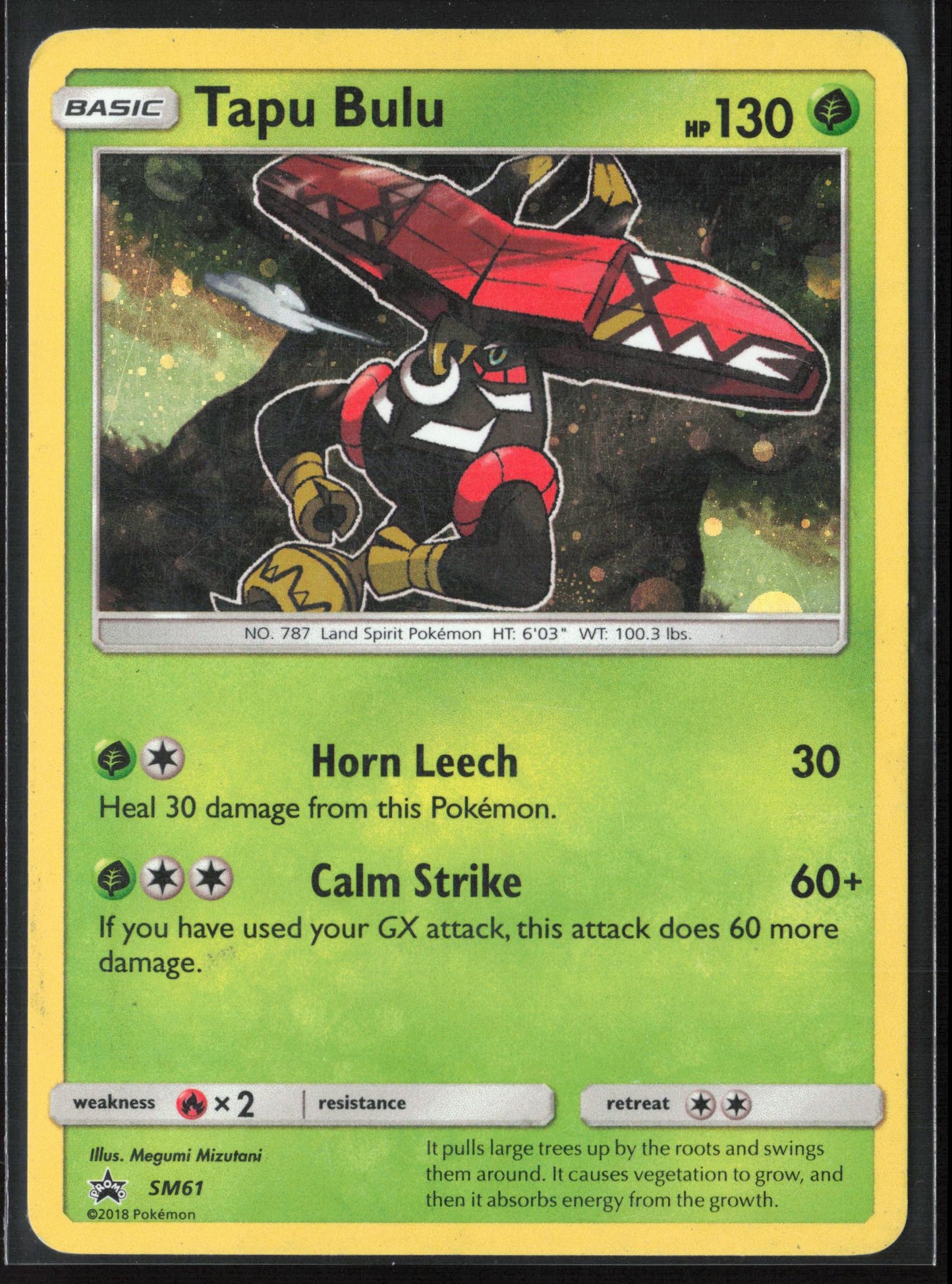 SM Promos #SM61 Tapu Bulu Holo 22268