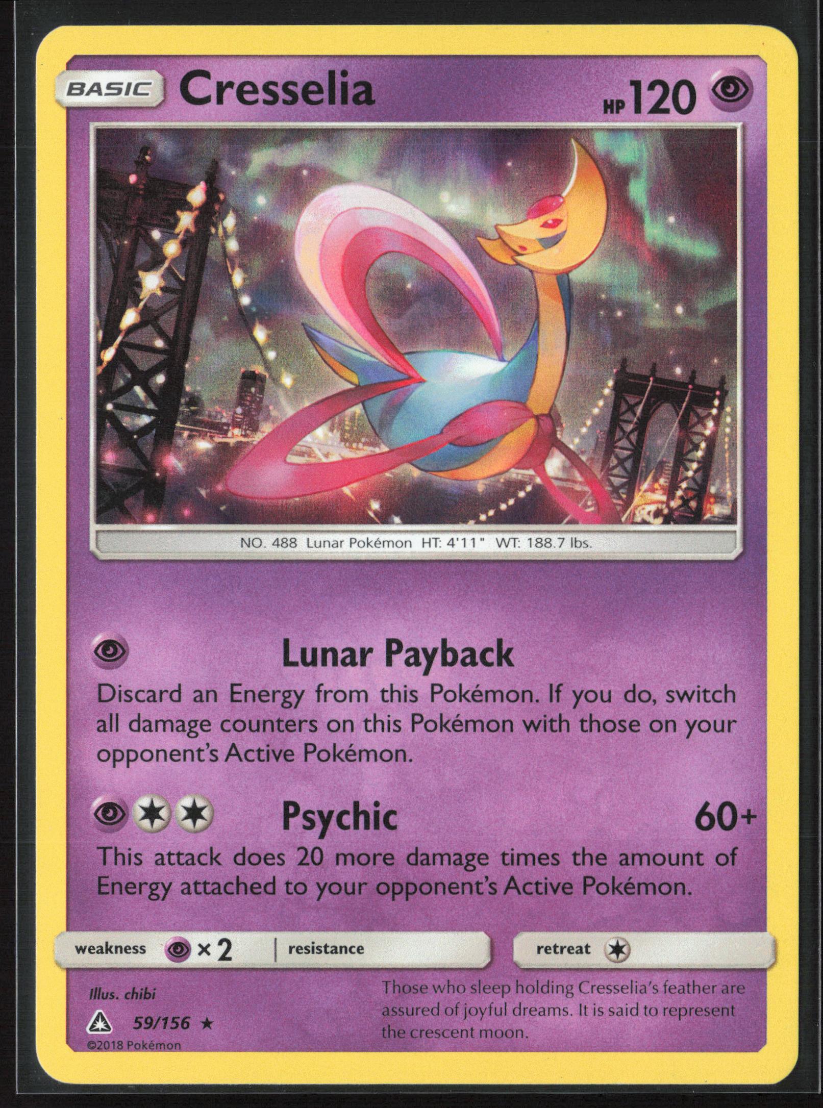 SM - Ultra Prism #59/156 Cresselia Holo 22270