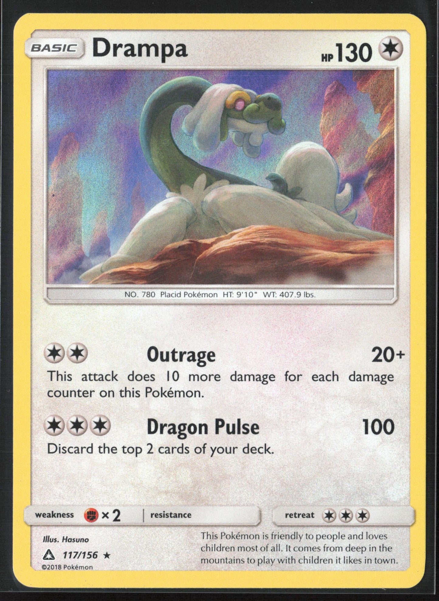 SM - Ultra Prism #117/156 Drampa Holo 22271