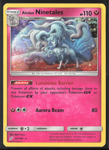 SM - Team Up #111/181 Alolan Ninetales Holo 22273