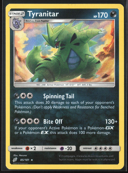 SM - Team Up #85/181 Tyranitar Holo 22274