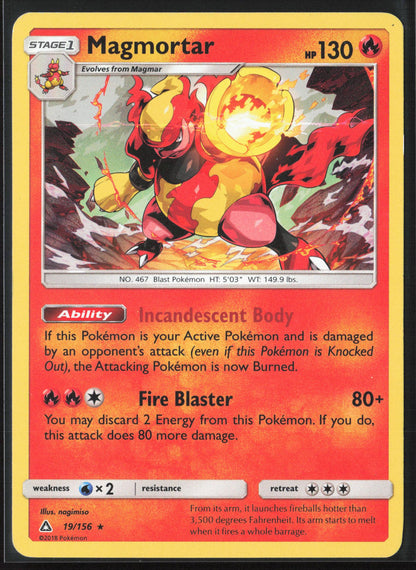 SM - Ultra Prism #19/156 Magmortar Holo 22282