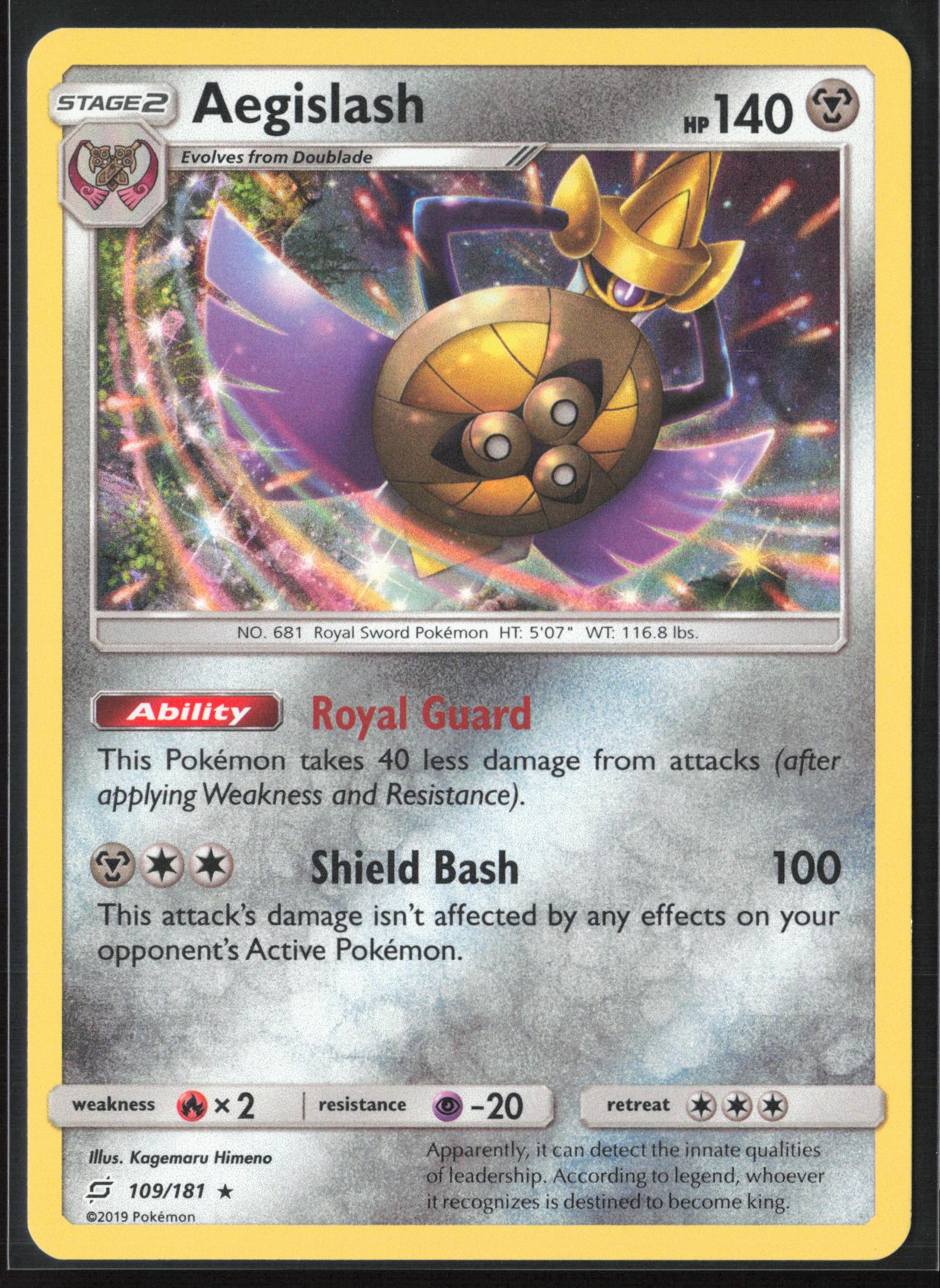 SM - Team Up #109/181 Aegislash Holo 22285