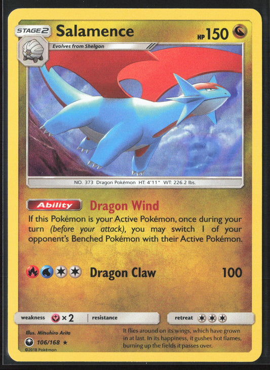 SM - Celestial Storm #106/168 Salamence Holo 22288