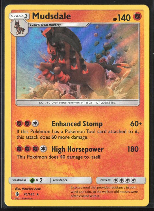 SM - Guardians Rising #76/145 Mudsdale Holo 22291