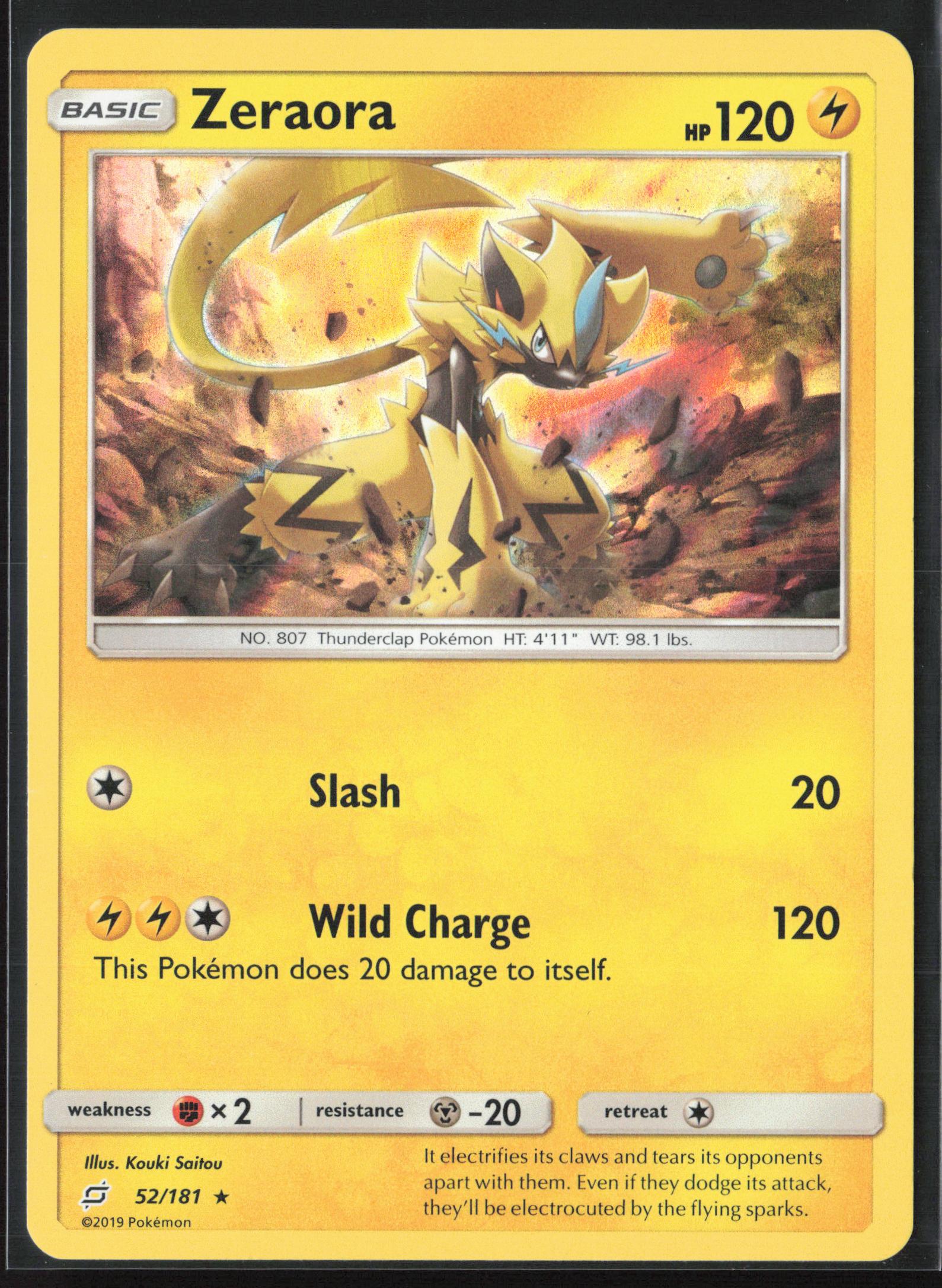 SM - Team Up #52/181 Zeraora Holo 22292