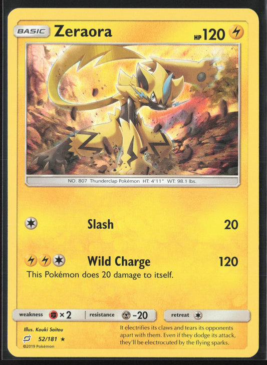 SM - Team Up #52/181 Zeraora Holo 22292