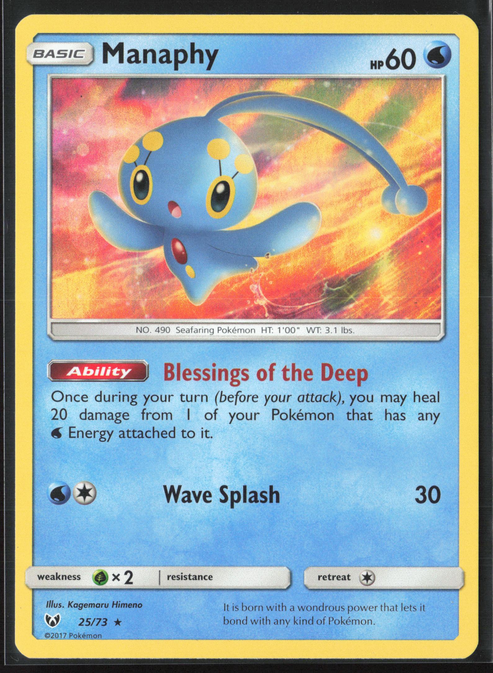 Shining Legends #25/73 Manaphy Holo 22306