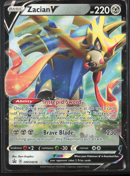 SWSH: Sword & Shield Promo Cards #SWSH018 Zacian V Holo 22324