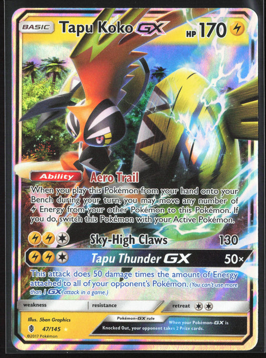 SM - Guardians Rising #47/145 Tapu Koko GX Holo 22329
