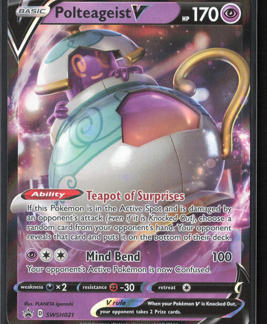 SWSH: Sword & Shield Promo Cards #SWSH021 Polteageist V Holo 22339