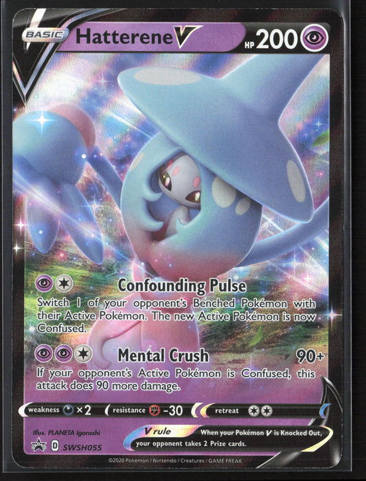 SWSH: Sword & Shield Promo Cards #SWSH055 Hatterene V Holo 22340