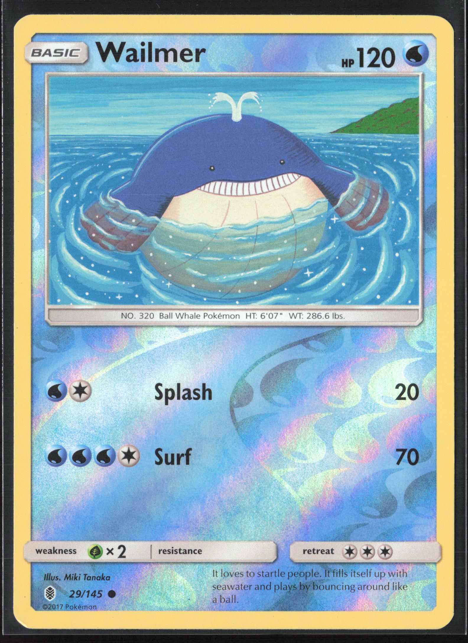 SM - Guardians Rising #29/145 Wailmer Reverse Holo 22355