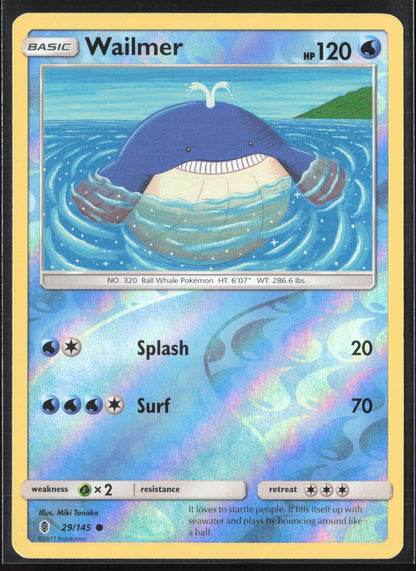 SM - Guardians Rising #29/145 Wailmer Reverse Holo 22355