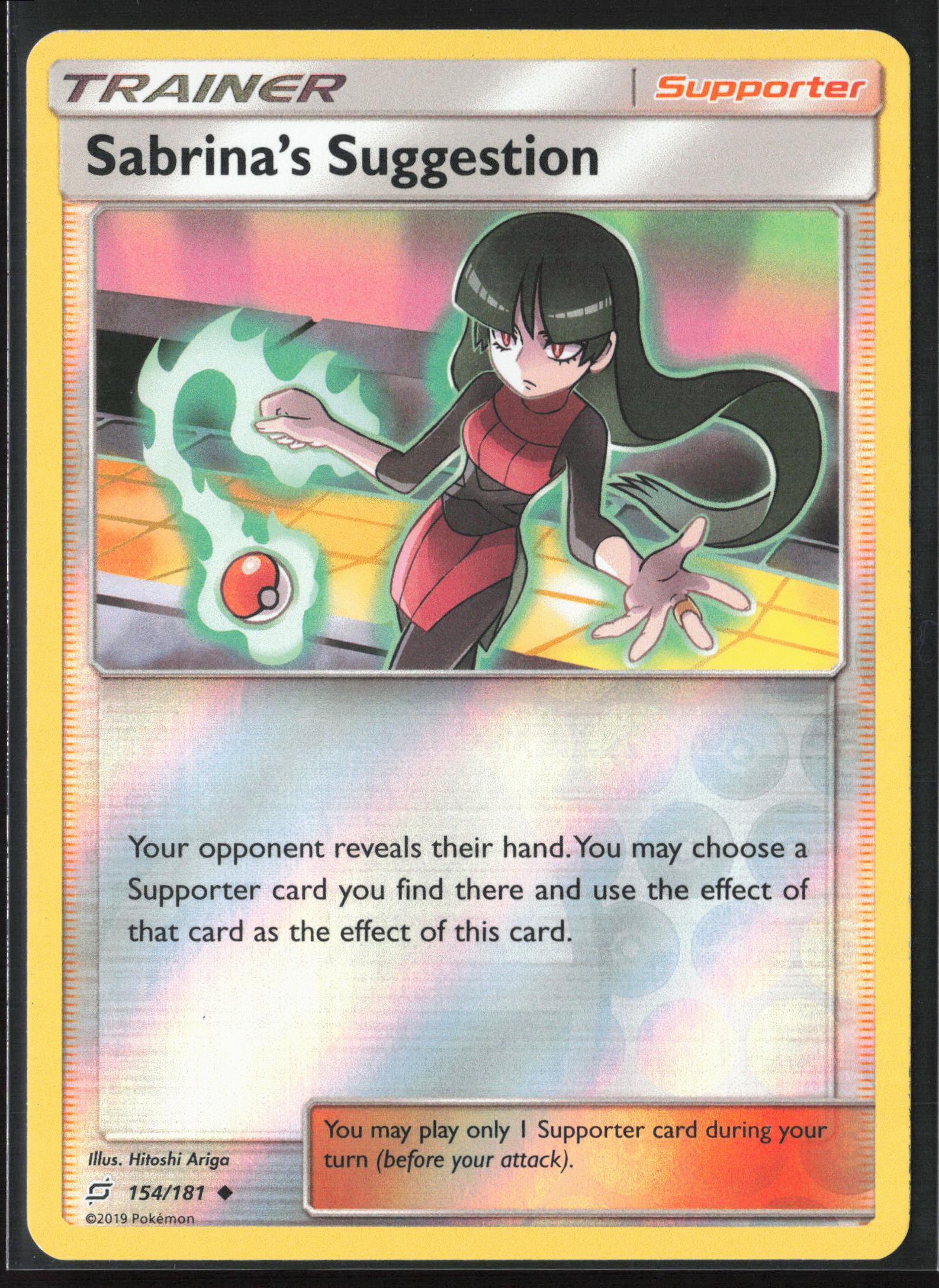 SM - Team Up #154/181 Sabrina's Suggestion Reverse Holo 22366