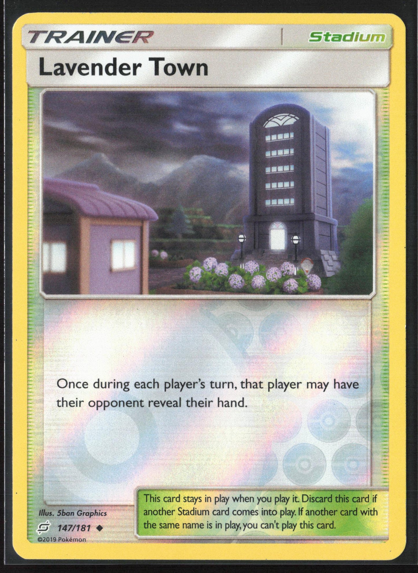 SM - Team Up #147/181 Lavender Town Reverse Holo 22367