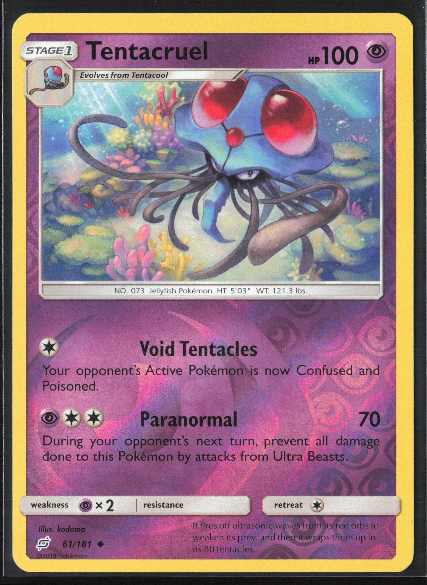 SM - Team Up #61/181 Tentacruel Reverse Holo 22371