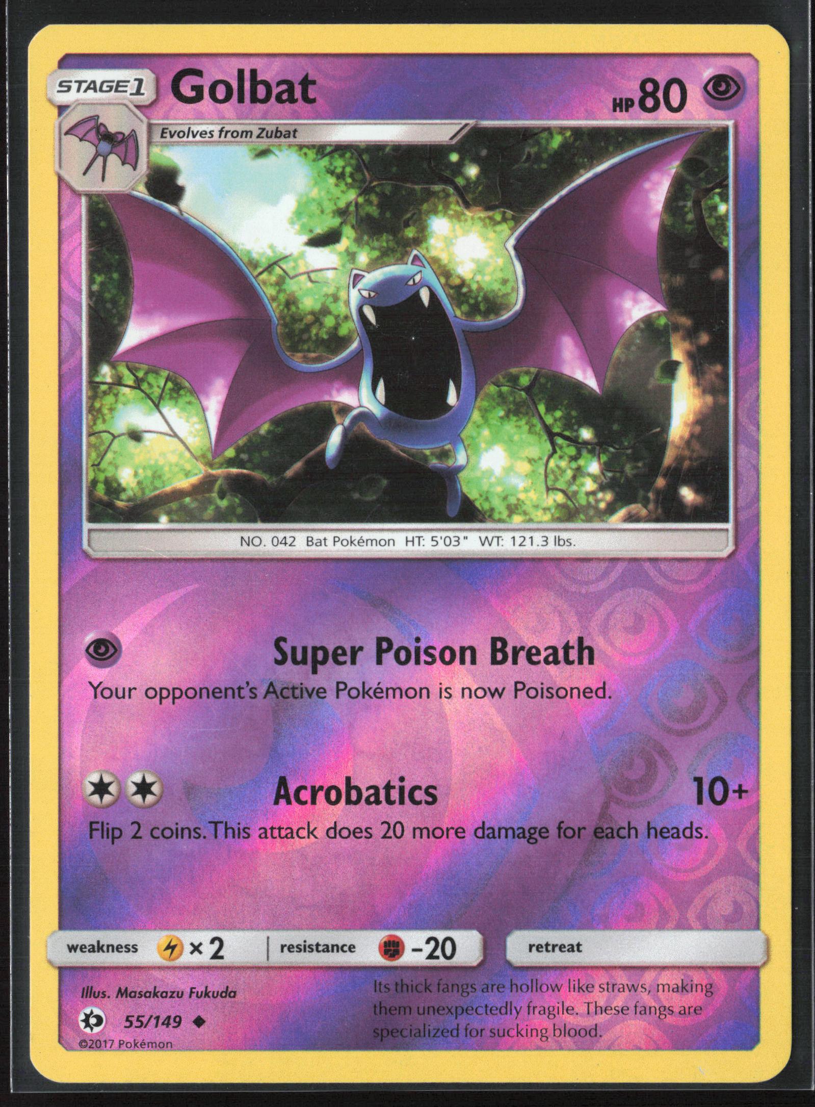 SM Base Set #55/149 Golbat Reverse Holo 22380