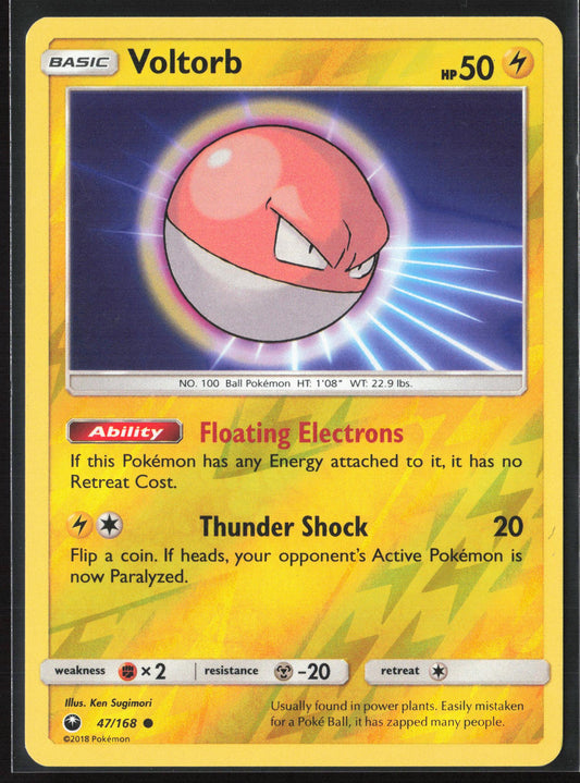 SM - Celestial Storm #47/168 Voltorb Reverse Holo 22382