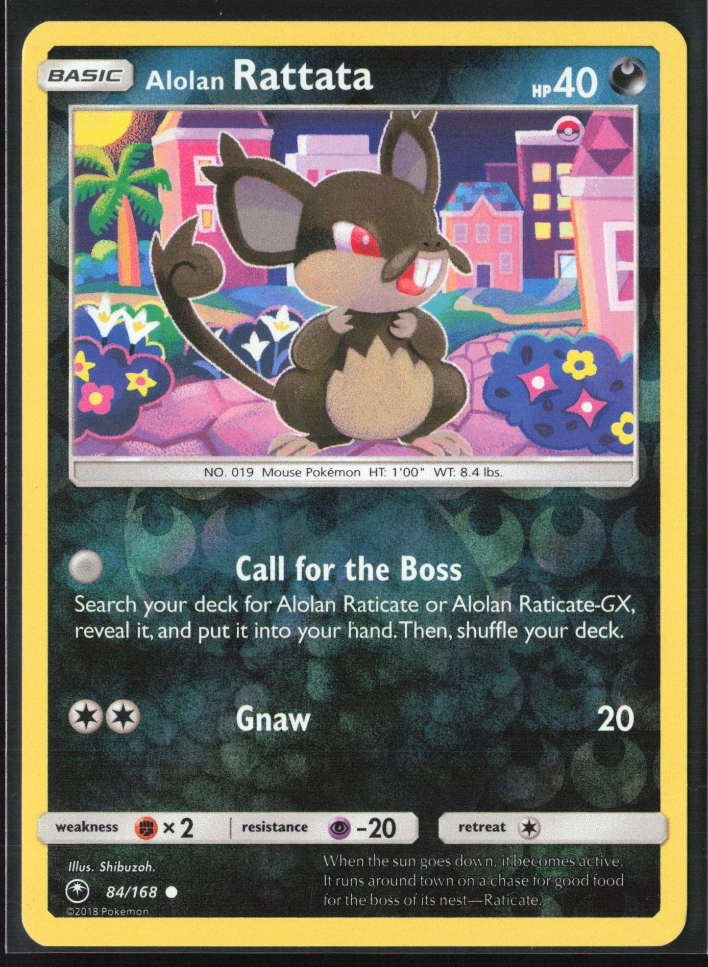 SM - Celestial Storm #84/168 Alolan Rattata Reverse Holo 22384