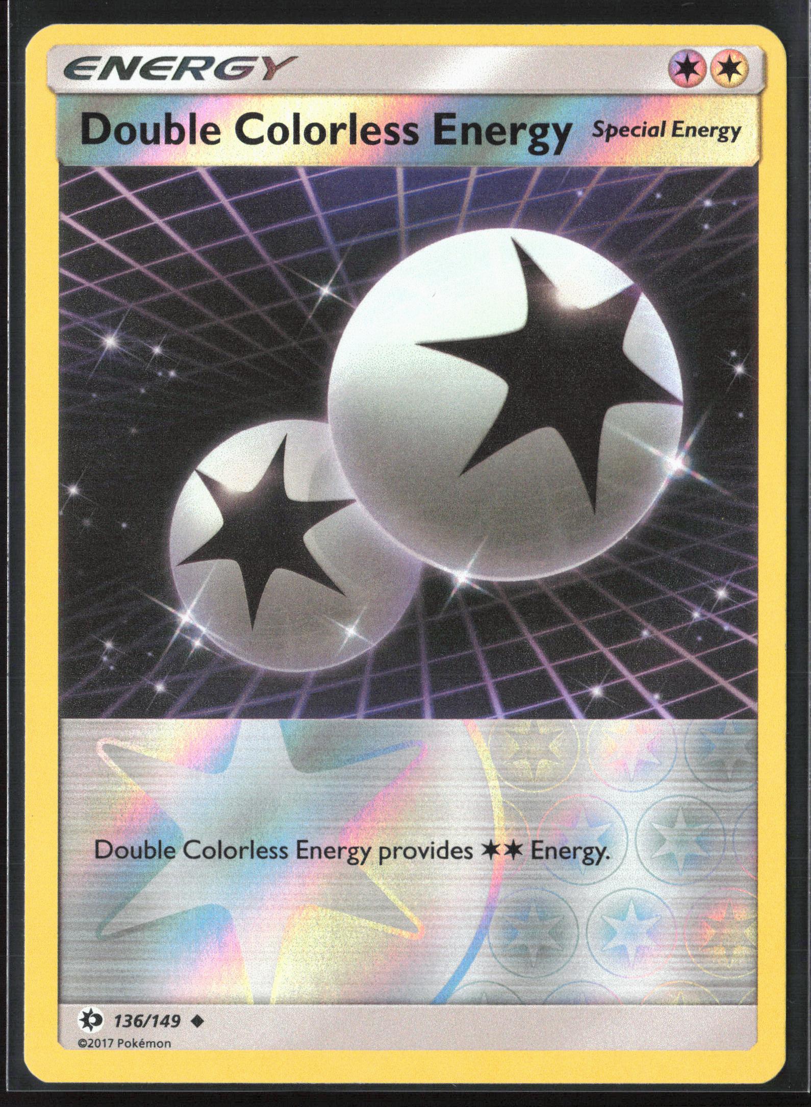 SM Base Set #136/149 Double Colorless Energy Reverse Holo 22390