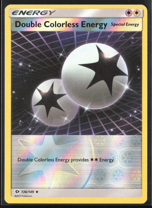 SM Base Set #136/149 Double Colorless Energy Reverse Holo 22390