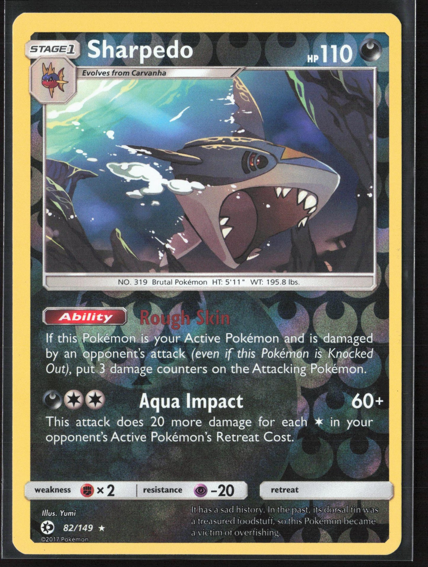 SM Base Set #82/149 Sharpedo Reverse Holo 22395