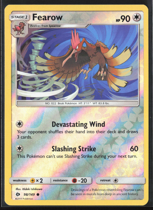 SM Base Set #98/149 Fearow Reverse Holo 22397