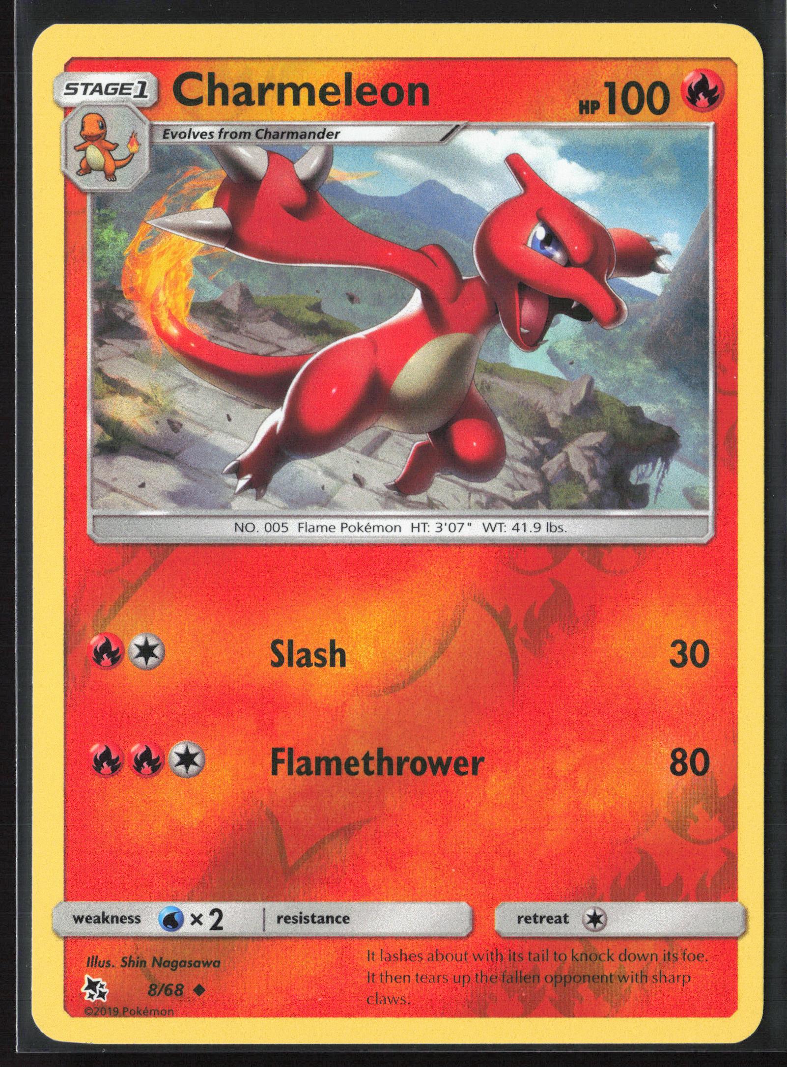 Hidden Fates #8/68 Charmeleon Reverse Holo 22408