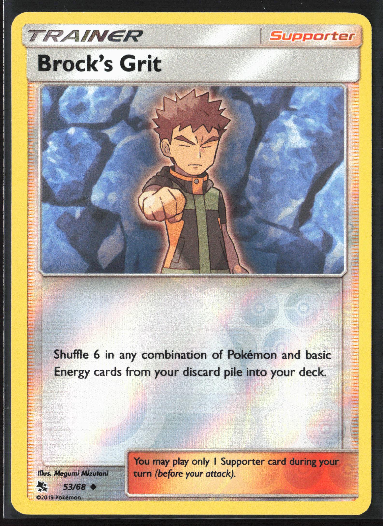Hidden Fates #53/68 Brock's Grit Reverse Holo 22409