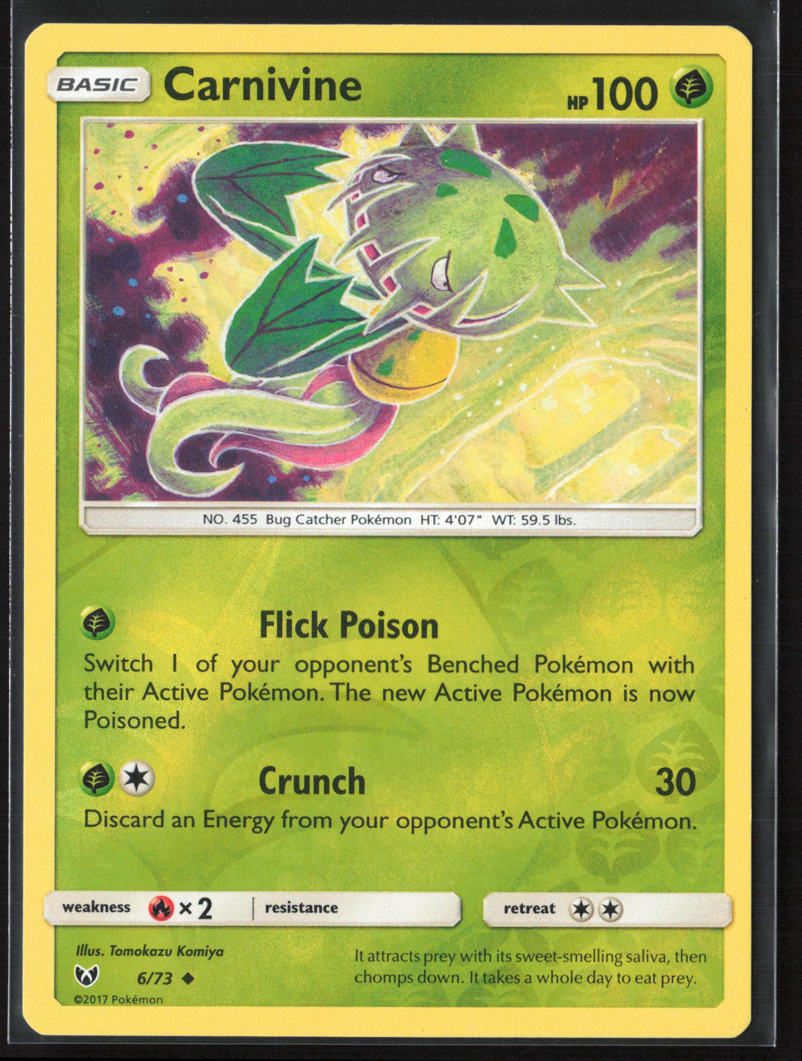 Shining Legends #6/73 Carnivine Reverse Holo 22412