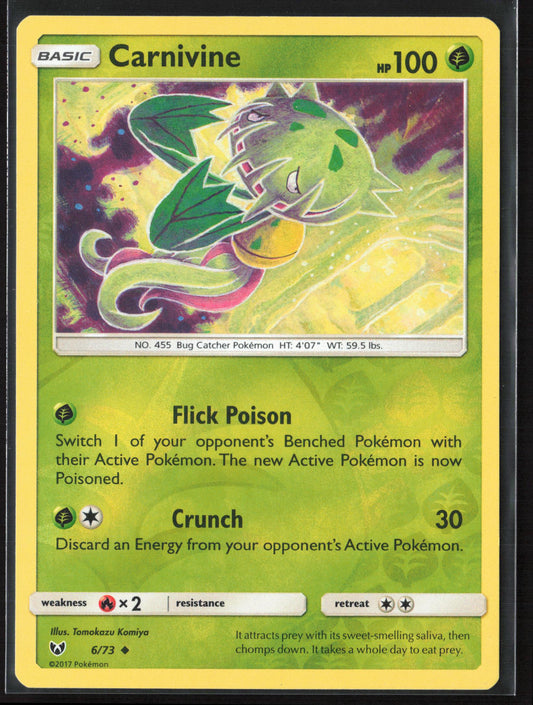 Shining Legends #6/73 Carnivine Reverse Holo 22412
