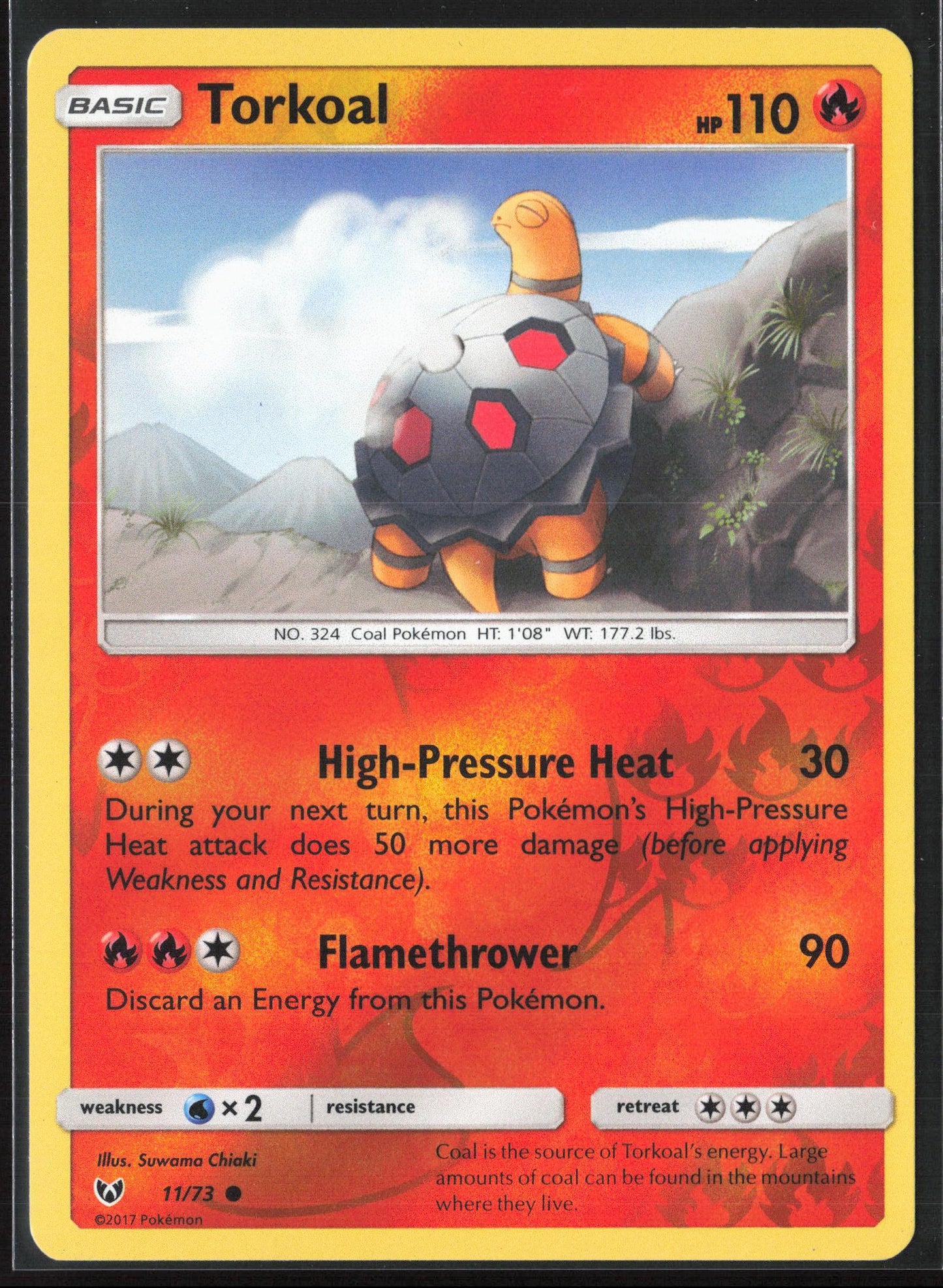 Shining Legends #11/73 Torkoal Reverse Holo 22416