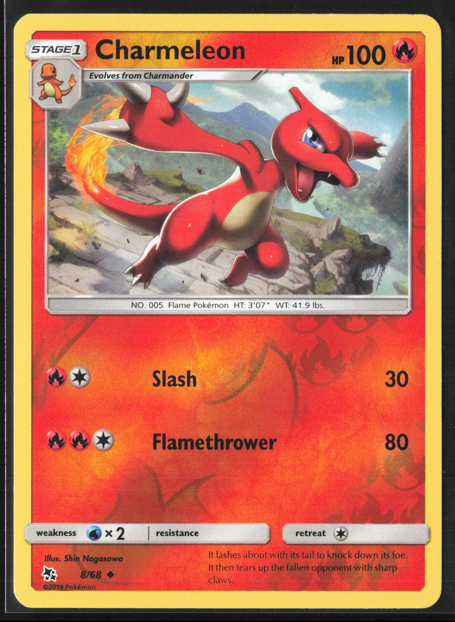 Hidden Fates #8/68 Charmeleon Reverse Holo 22417