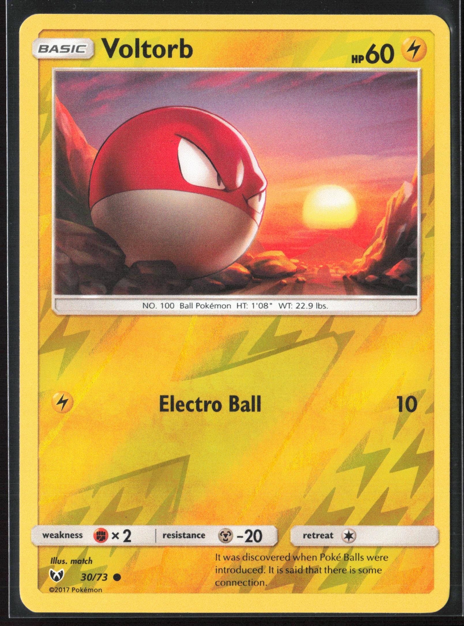 Shining Legends #30/73 Voltorb Reverse Holo 22422