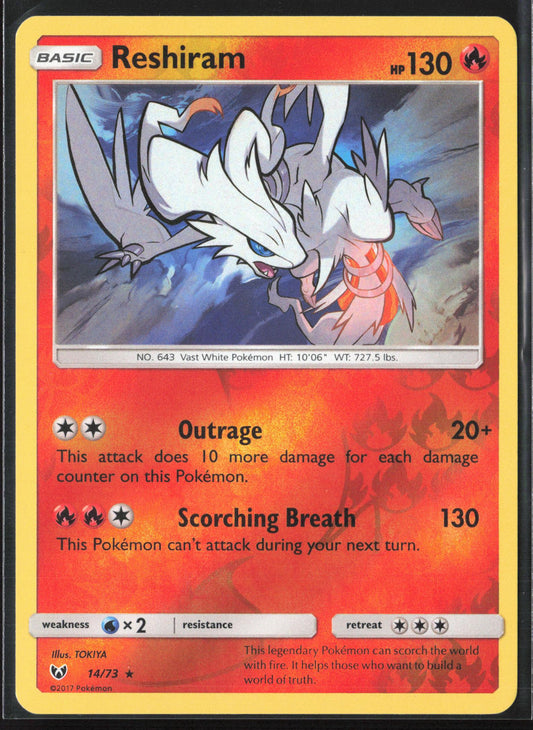 Shining Legends #14/73 Reshiram Reverse Holo 22423