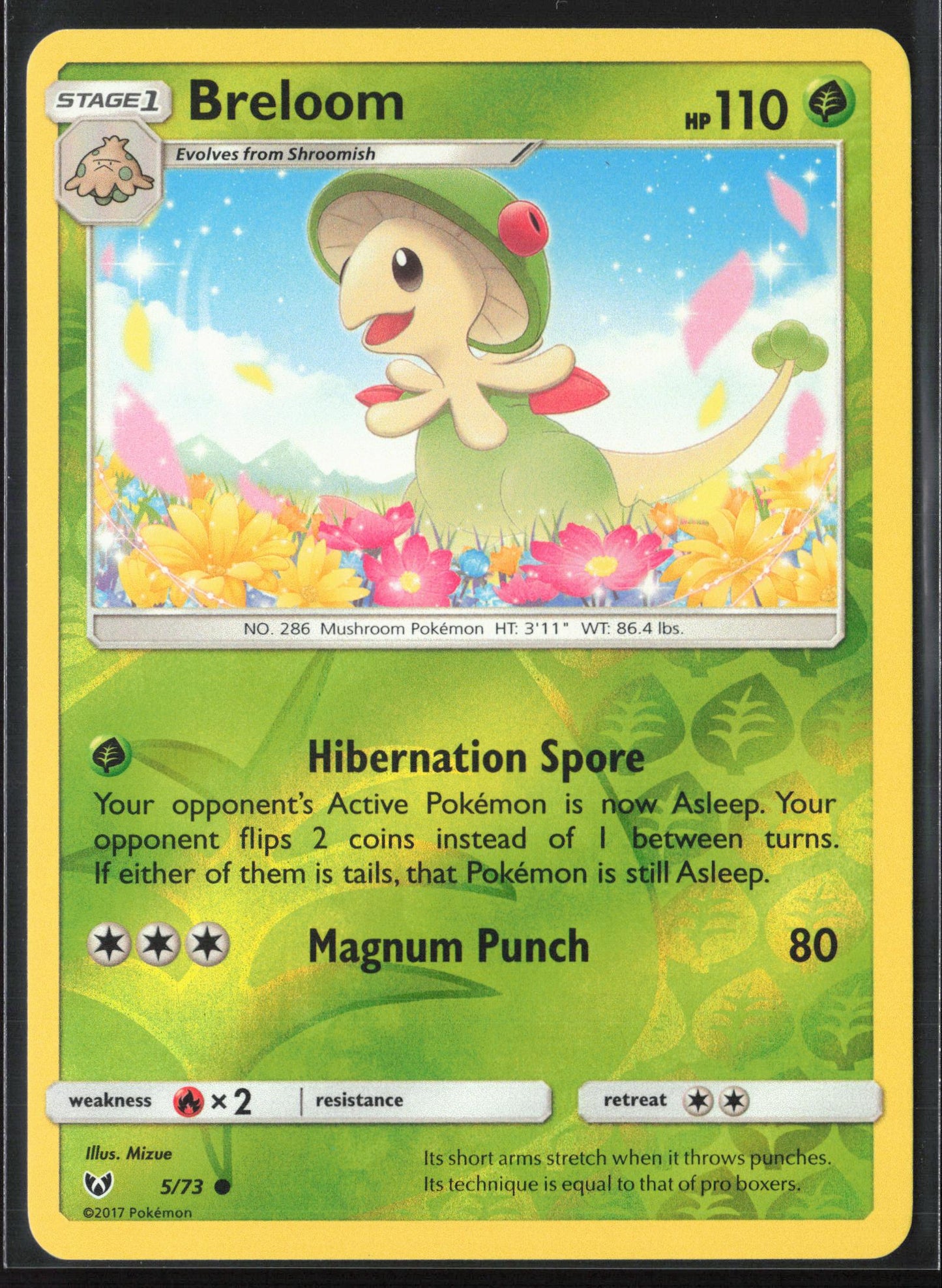 Shining Legends #5/73 Breloom Reverse Holo 22424