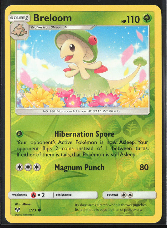 Shining Legends #5/73 Breloom Reverse Holo 22424
