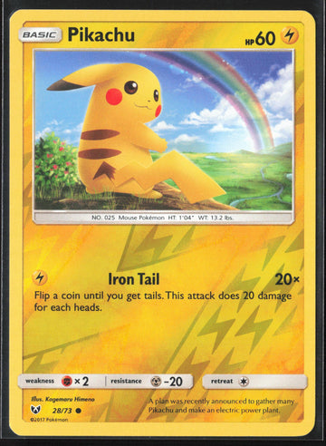 
Shining Legends #28/73 Pikachu Reverse Holo 22426