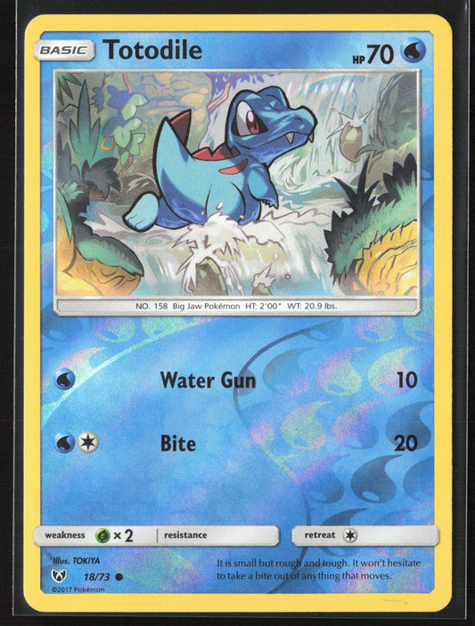 Shining Legends #18/73 Totodile Reverse Holo 22433