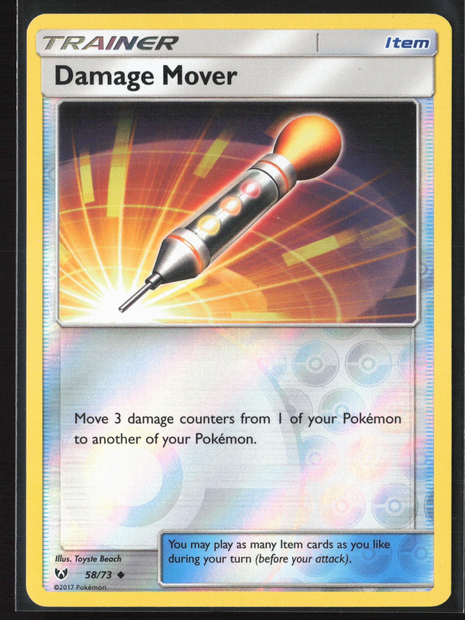 Shining Legends #58/73 Damage Mover Reverse Holo 22437