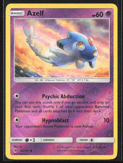 SM - Forbidden Light #43/131 Azelf Reverse Holo 22442