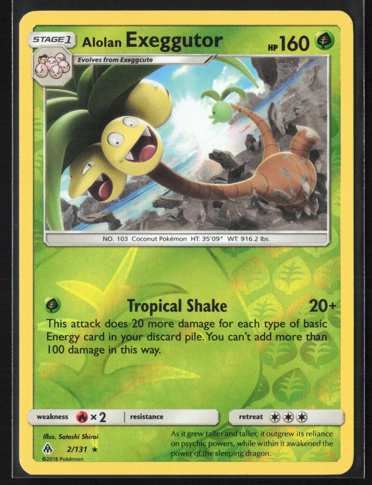 SM - Forbidden Light #2/131 Alolan Exeggutor Reverse Holo 22445