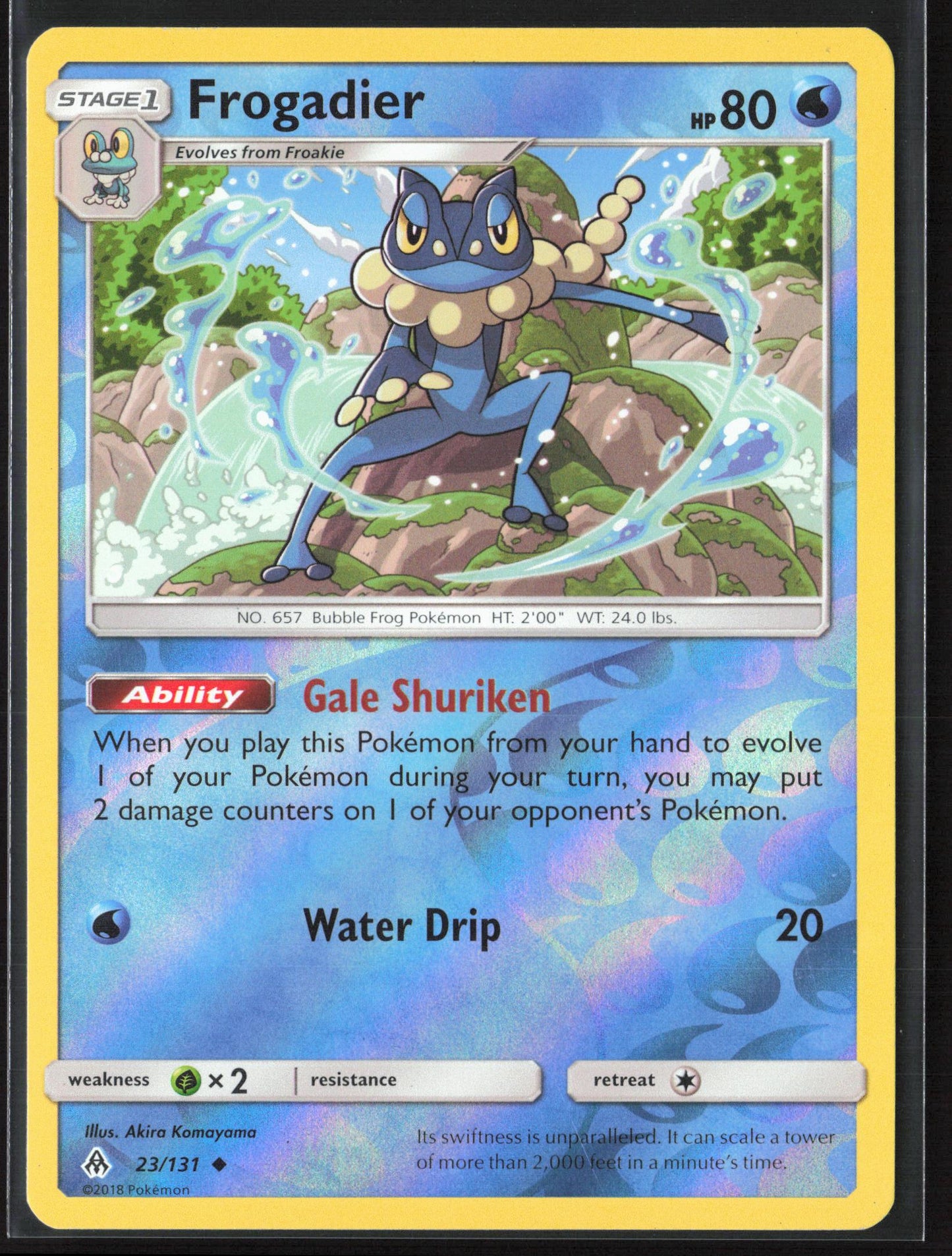 SM - Forbidden Light #23/131 Frogadier Reverse Holo 22449