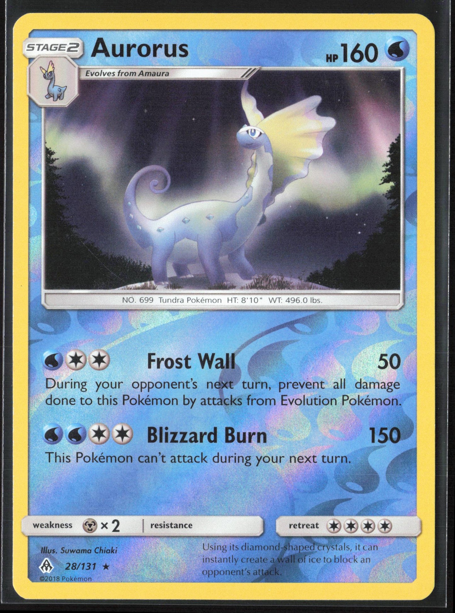 SM - Forbidden Light #28/131 Aurorus Reverse Holo 22450