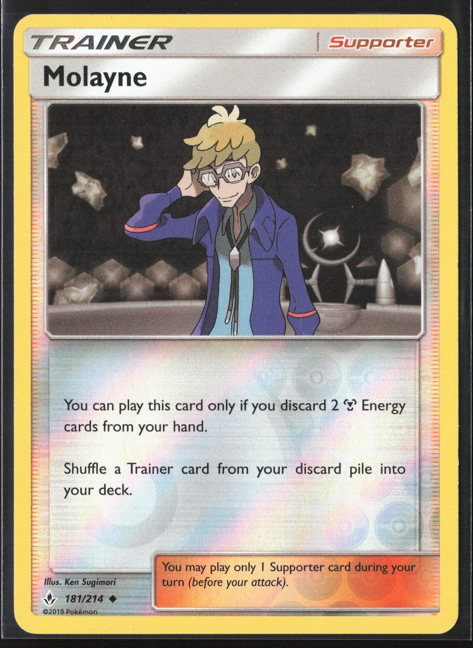 SM - Unbroken Bonds #181/214 Molayne Reverse Holo 22462