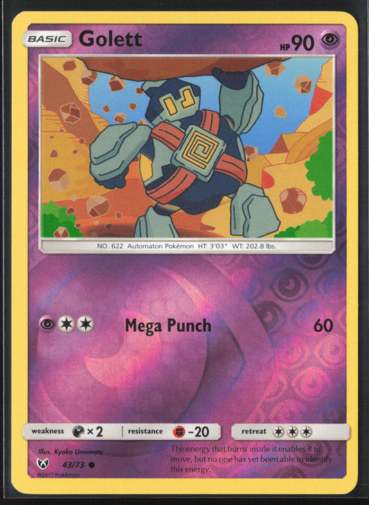 Shining Legends #43/73 Golett Reverse Holo 22466